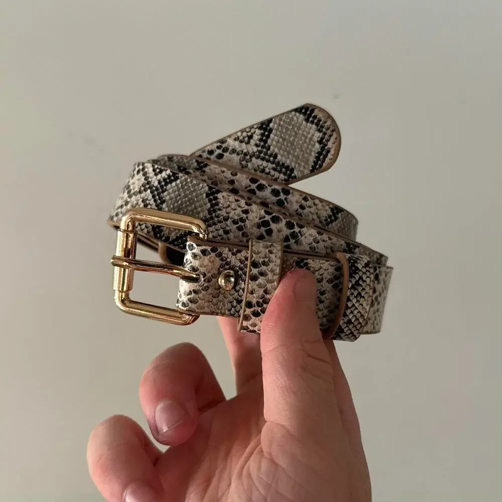 Y2k style snakeskin american western
